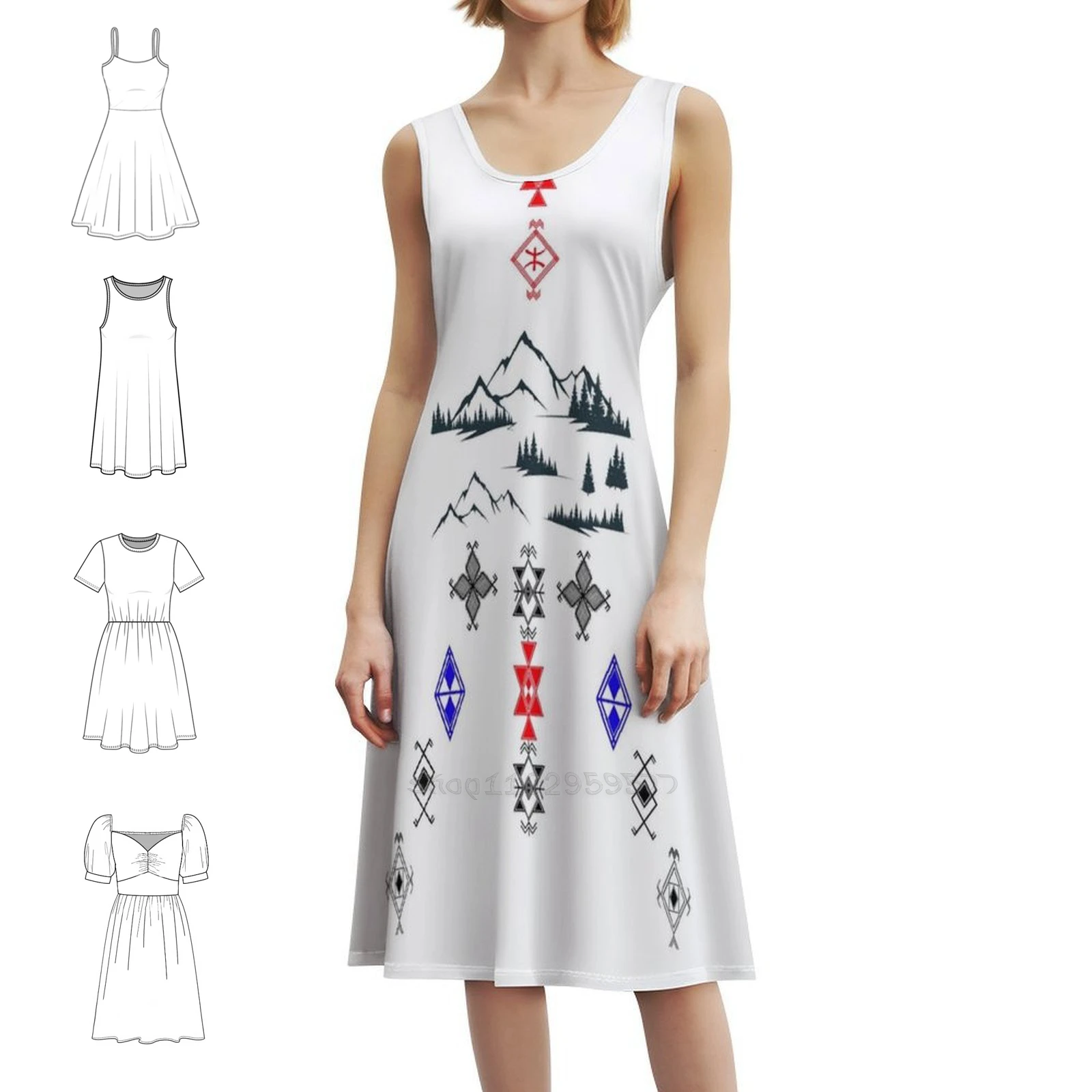 

Adrar Mountain Kabyle Berber Sweetheart Neckline Dress Elegant Summer Party Dress For Women Adrar Mountain Kabyle Berber Kabyle