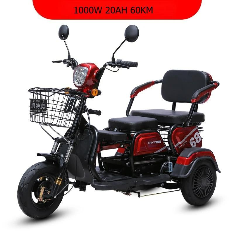 

1000 Вт 20ah электрический трехколесный велосипед для взрослых, пожилых людей, маленький бытовой мини-женский электровелосипед, диапазон 60 км