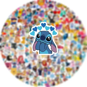 50/100/200/300Pcs Disney Campuran Kartun Lucu Stitch Micky Putri Stiker Vinyl Laptop Bagasi Skateboard Tahan Air Stiker Mainan 10 stiker vinil penjualan terbaik tahan air - №