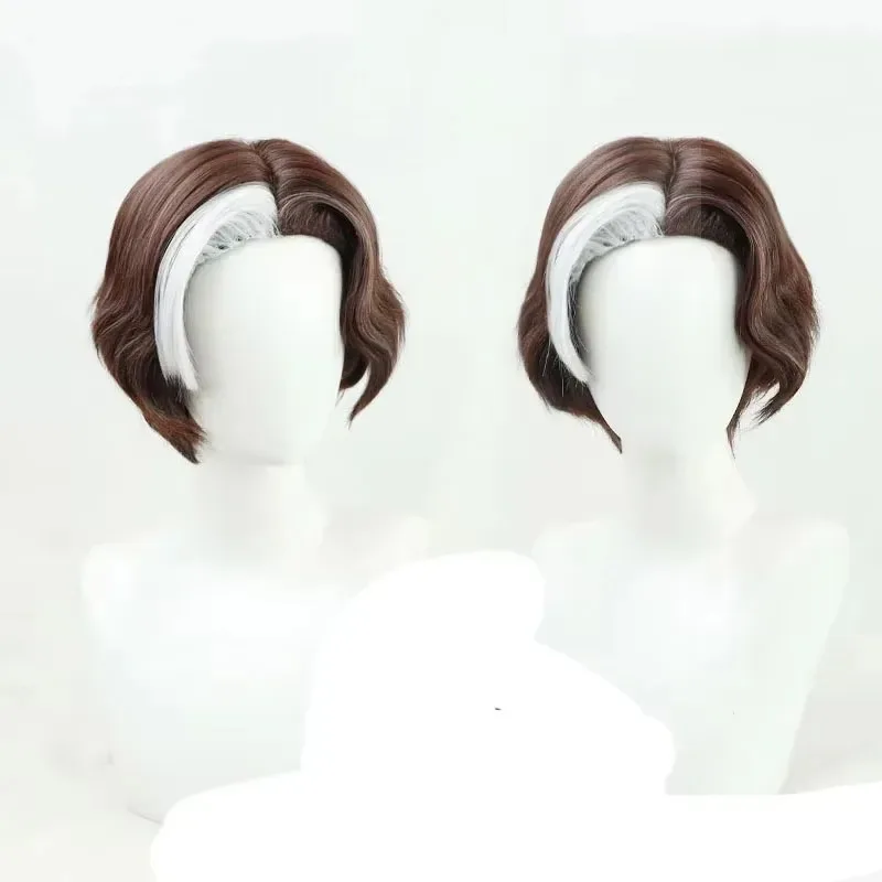 

ff14 Final Anime Emet Selch robe Mask Hair Cosplay Wigs party clothing