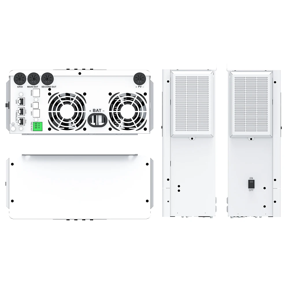 SRNE 5KW 220VAC Off-grid Inverter 48VDC Single Phase Hybrid Solar Inverter PV Max 500VOC Mppt 100A Charger Max Parallel 6 Units