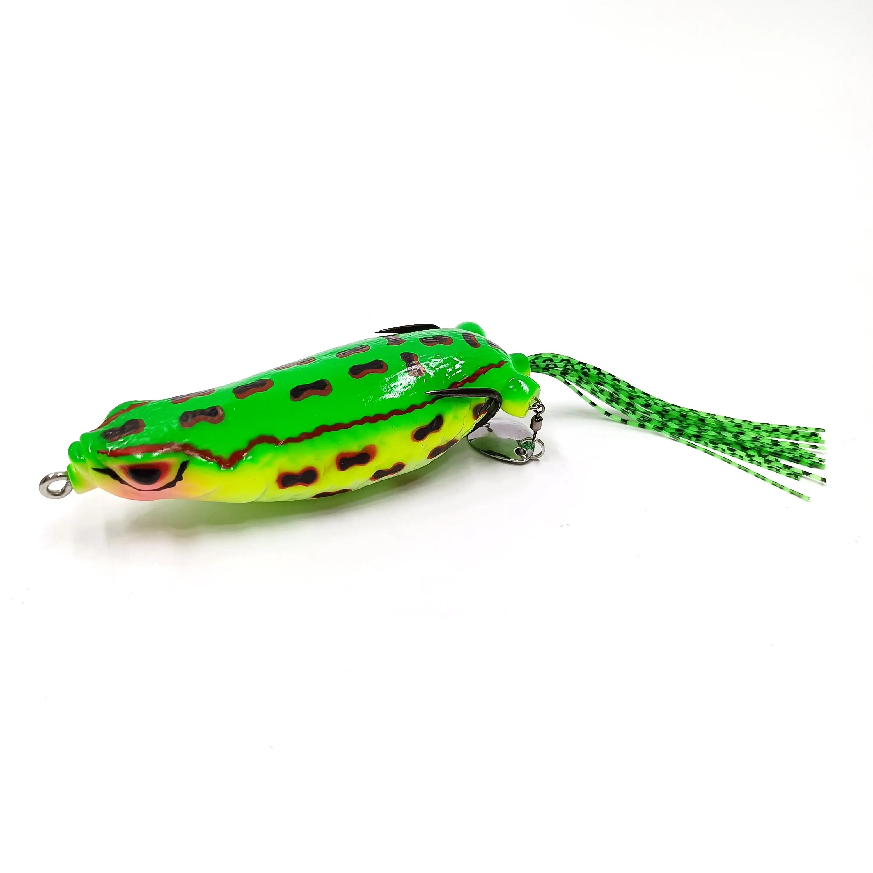 Duoduoyu 1 pçs 25g grande silicone sapo iscas de pesca 9cm topwater sapo wobblers isca artificial para baixo equipamento de pesca