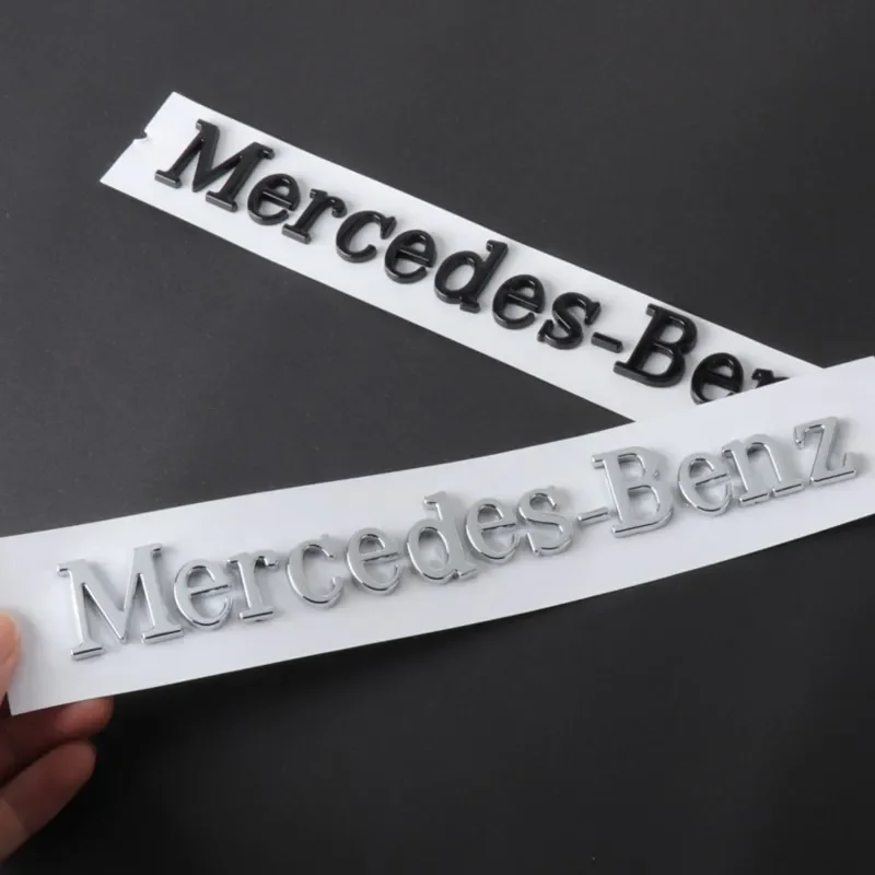 

3D ABS Car Badge Rear Trunk Body Sticker Emblem Decoration For Mercedes Benz AMG W108 W124 W126 W140 W205 W201