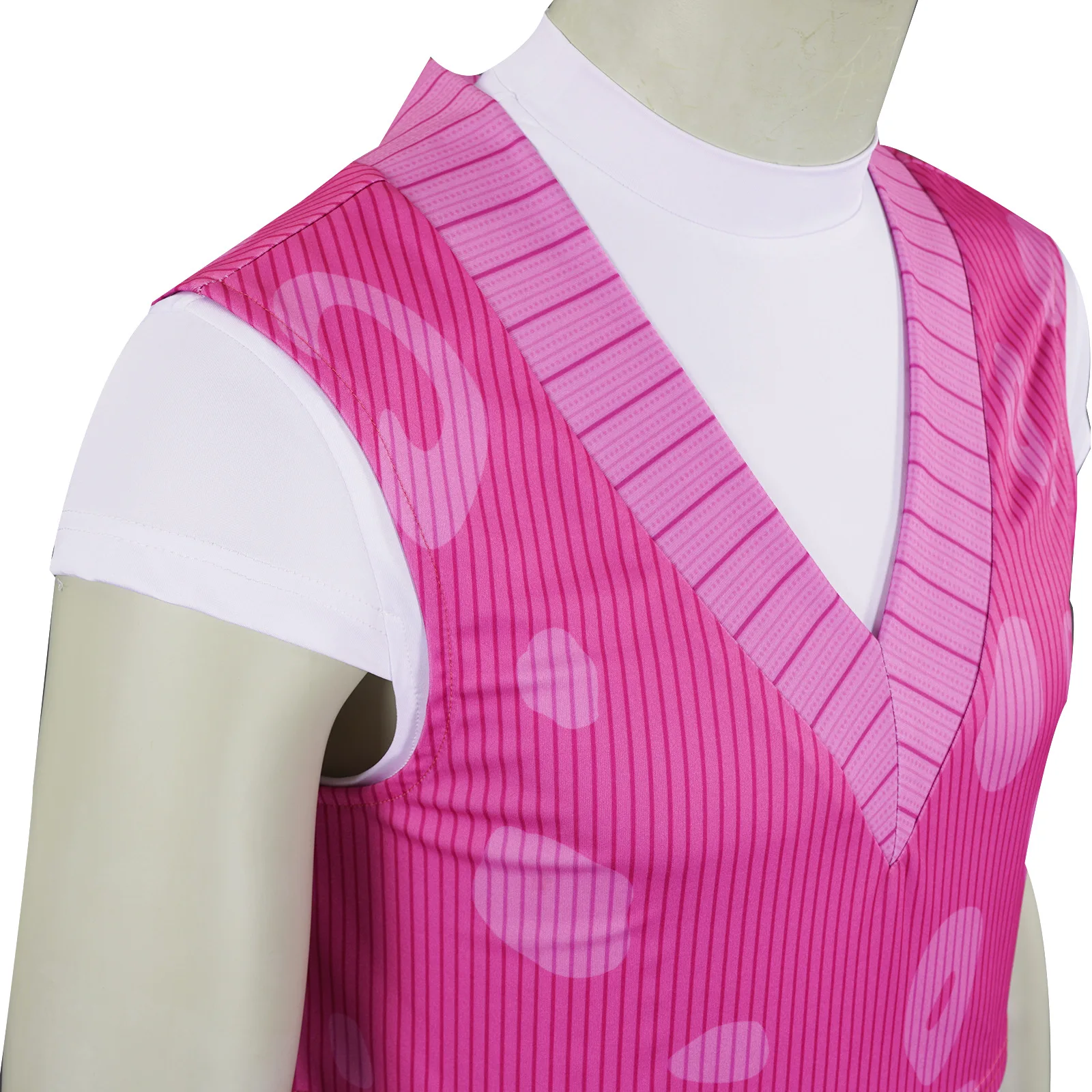 

K-Pop Saja Boys Mistry Cosplay Costume Pink Vest Top Pants Full Set Demon Hunters Adult Stage Performance Outfit Halloween