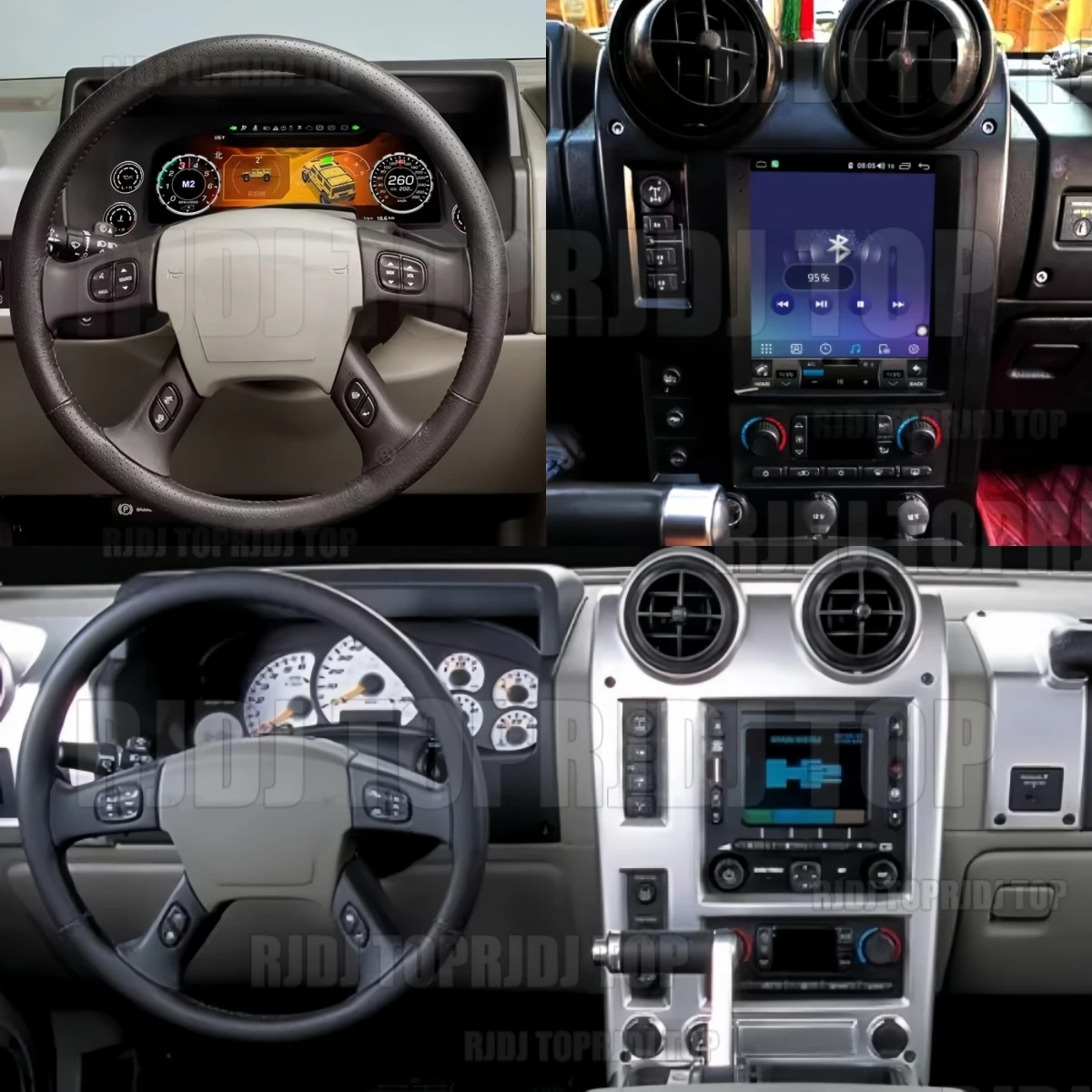 NEW Upgrade Linux Car Digital Cluster Multifunctional LCD Speedometer Instrument Dashboard For Hummer H2 2003-2009 Cockpit