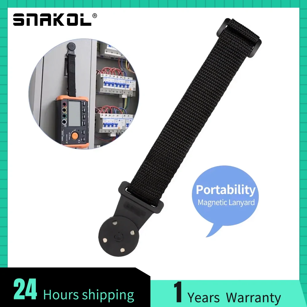

SNAKOL T2 Portable Multimeter Hanging Strap Kit, Magnetic Fastener Strap for Multimeter Magnetic Attachment
