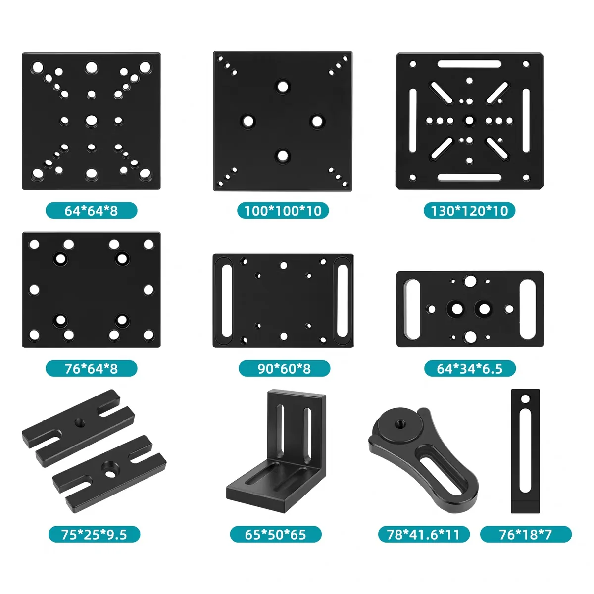 Optical Platform Adapter Plate & Mounting Plate, Manual Displacement Fine Adjustment Slide with M3/M4/M6 Screw Hole Connection