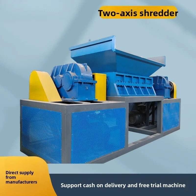 

Large And Small Dual-Axis Shredder Rubber Machine Head Material Sofa Cushion Leather Crusher Household Waste Crushing Equipment