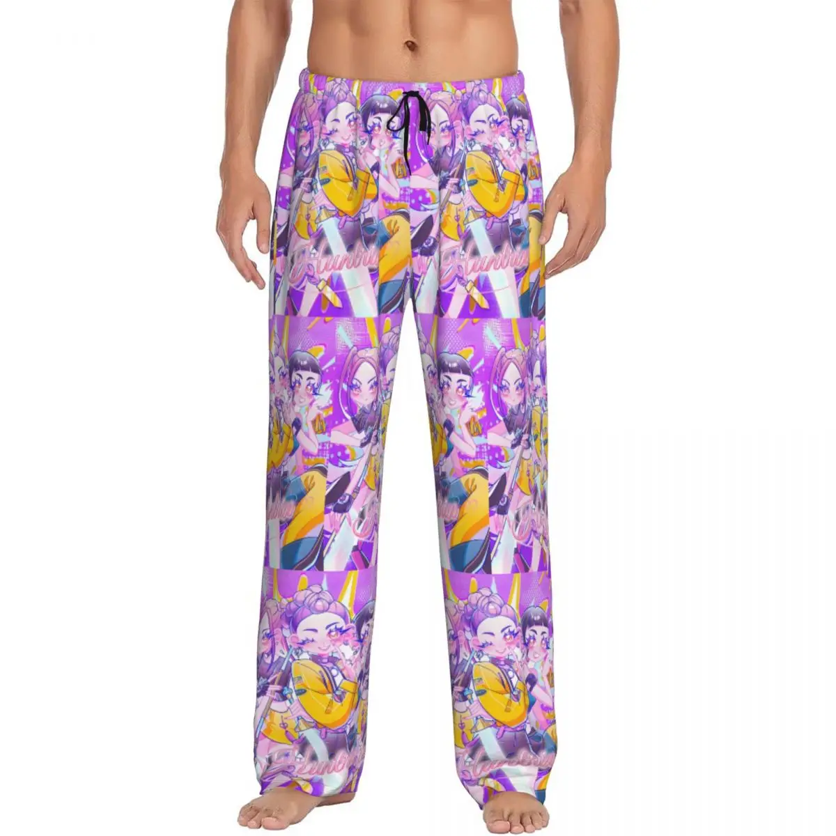 

Custom Print Men's Kpop Hunter Demons Pajama Pants Huntrix Sleepwear Sleep Lounge Bottoms with Pockets