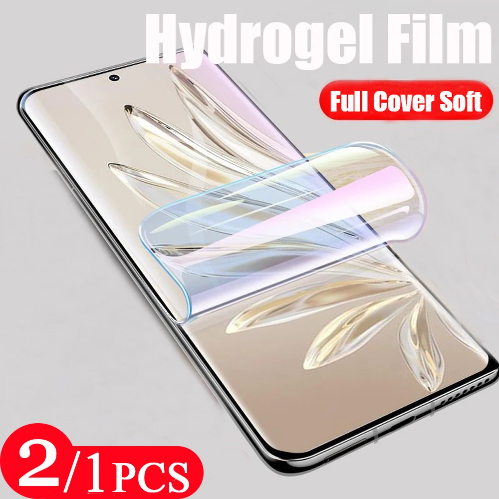 

2/1 шт. для Honor 50 60 70 pro plus SE Magic 3 4 lite 9D, мягкая Гидрогелевая пленка с полным покрытием, Защитная пленка для телефона