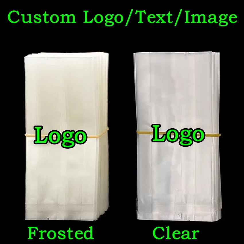 100 Bolsas Transparentes Esmeriladas con Refuerzos Laterales y Parte Superior Abierta para Envasar Snacks, Matcha, Cacao, Especias, Galletas, Queso, Granos de Café y Té
