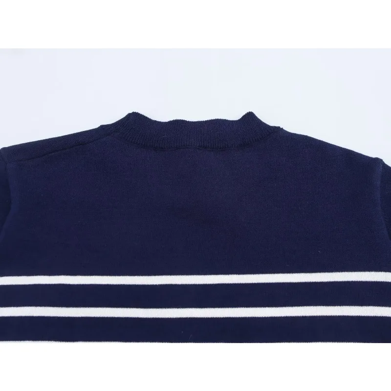 Tops de verano para mujer, camiseta de manga corta a rayas de punto para mujer, camisetas para mujer, camiseta Y2k Harajuku, Top Pulovers