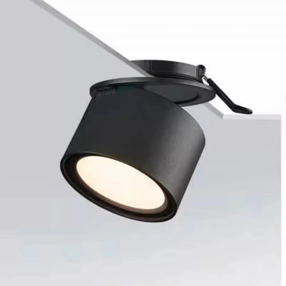 Dimmable embutida luz, SMD lâmpada do teto LED, redondeza, rotação de 360 °, 90 ° Swing, Home Business, 14W, 16W, AC85V-285V