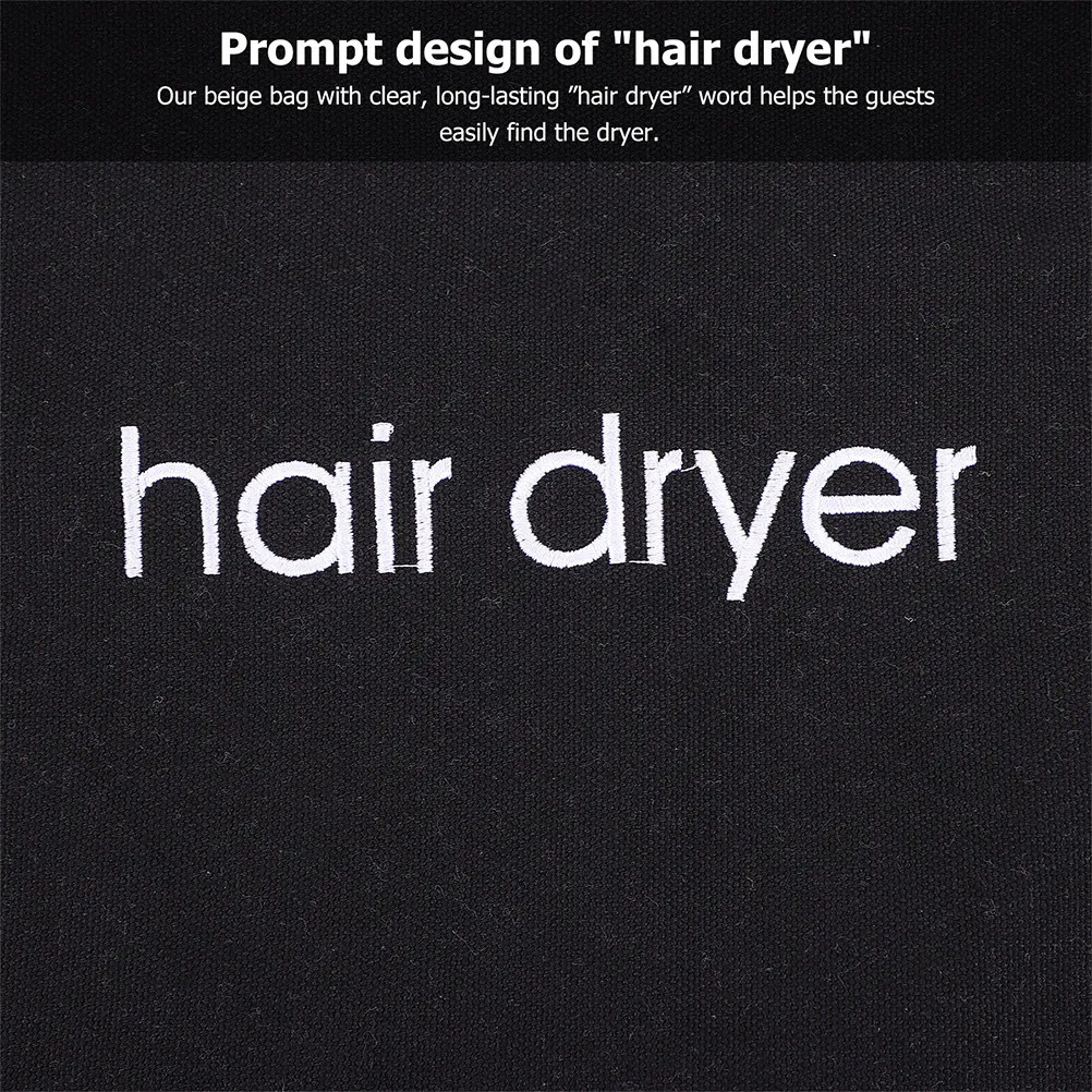 2Pcs Hair Dryer Storage Bag Canvas Drawstring Holder for Travel Hotels Home Multifunctional Organizer Pouch Hair Dryer Bag