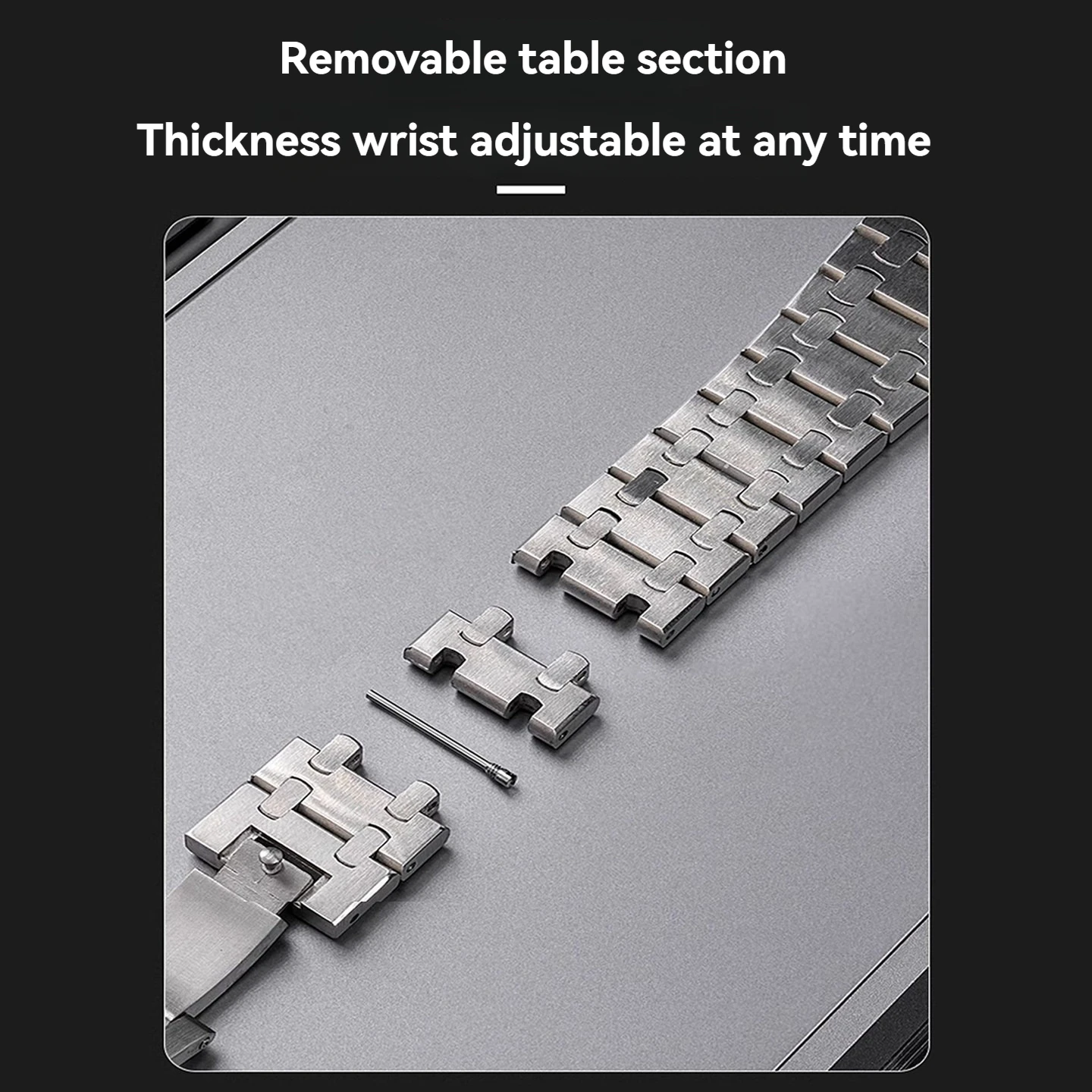 Modified metal stainless steel Watch Band For Casio 3475 GBD-H1000 GBD-H1000-1/4/8/1A7 series Men's Sports Smartwatch Strap view 3