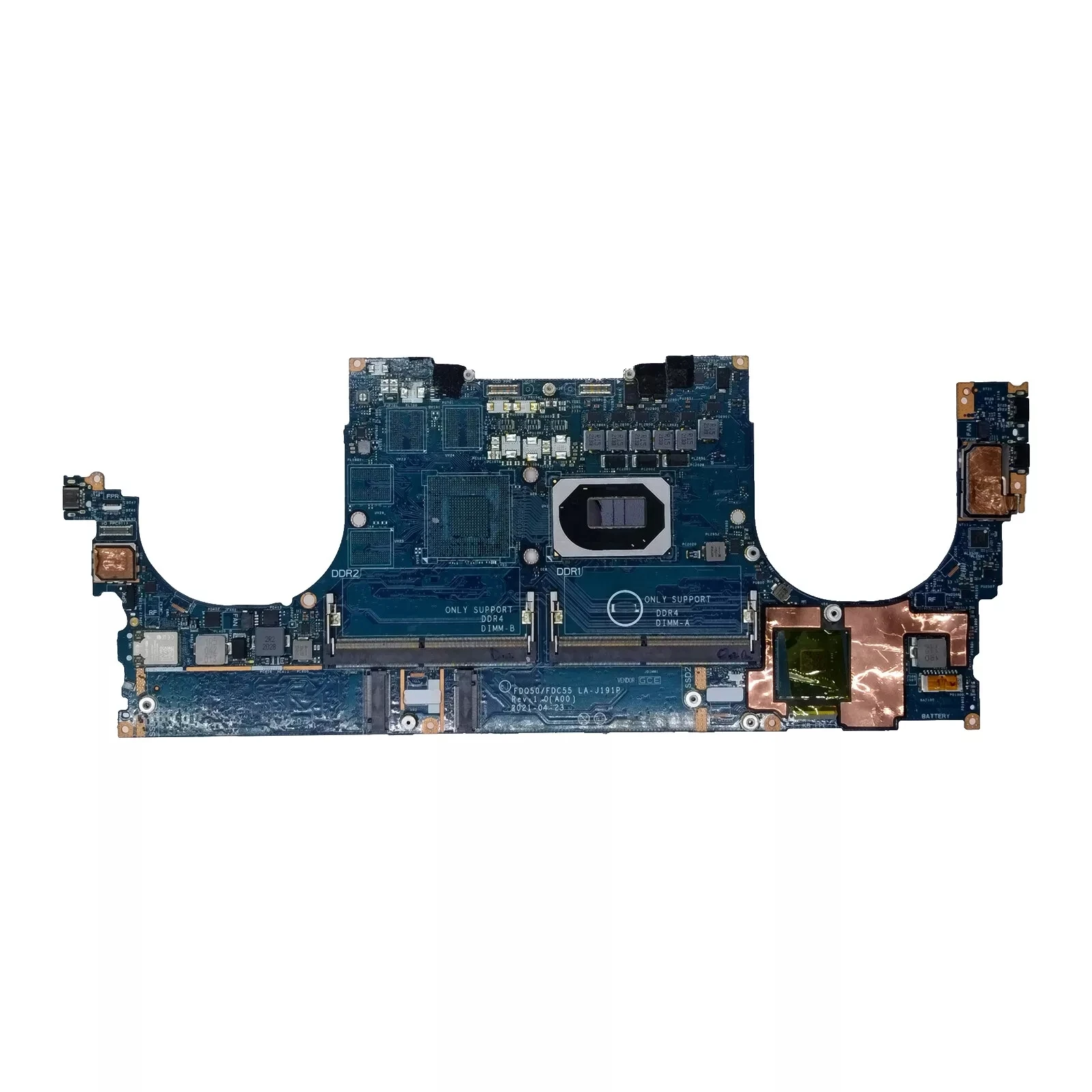 

0W4CRC For XPS 9500 Motherboard FDQ50 FDC55 LA-J191P SRH84 i5-10300H
