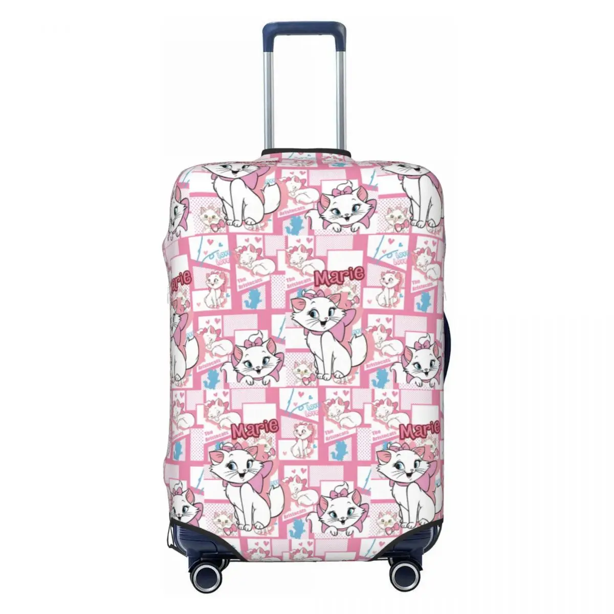 

Custom Marie Cartoon Cat Travel Luggage Cover Washable Kitten Suitcase Cover Protector Fit 18-32 Inch