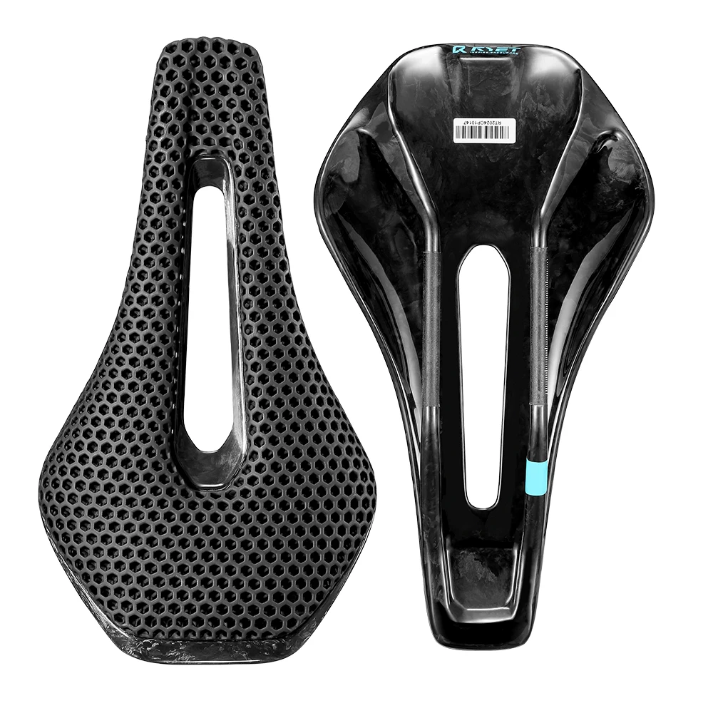 AliExpress RYET 3D Printed Full Carbon Bicycle Saddle 245mm Bike Saddle For MTB Gravel Road Bike Seat bicycle parts  135/145/155mm