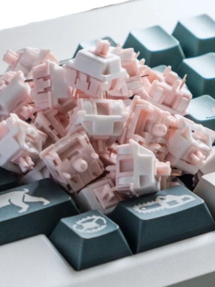 Tecsee Jingxiang Switches DIY Mechanical Keyboard Switches Unlube Linear Switches