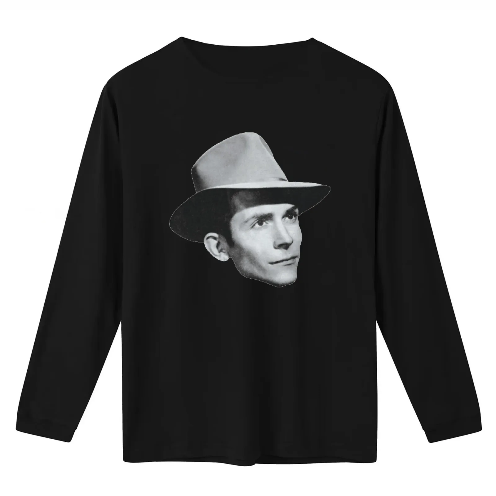Hank Williams - Photograph without Text T-Shirt Summer Casual Cotton Tee Oversized Streetwear Tops Vintage Graphic Print