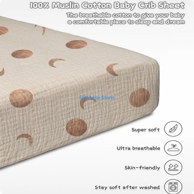 2xBassinet غطاء حماية لغرف الأطفال لمرتبة سرير الأطفال 2-Layer 62CF