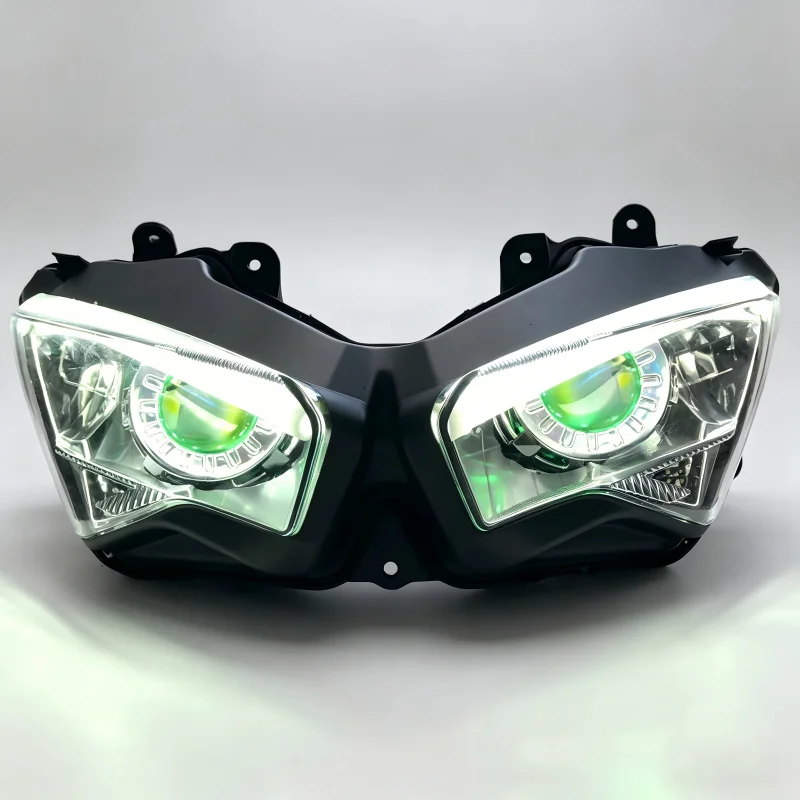 2026 Hot Modification Ninja 400 2018-2023 Specific, Modified LED Lens Devil Eye Headlight Assembly for Kawasaki