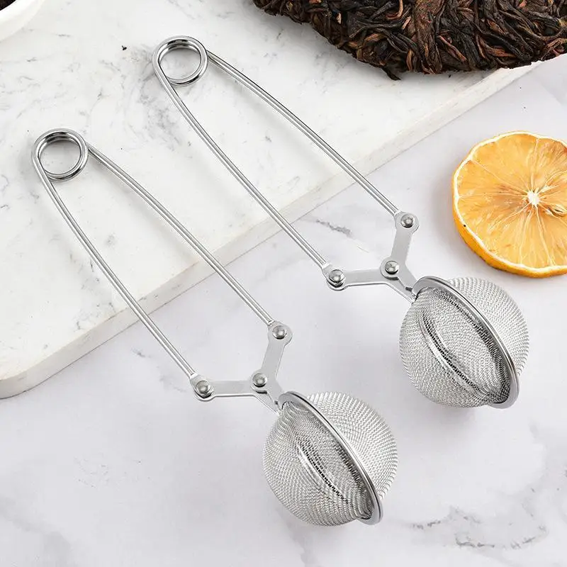 Stainless Steel Fine Mesh Tea Ball Infuser Reusable Food Grade Filter Strainer for Loose Tea Kitchen Bar Gift