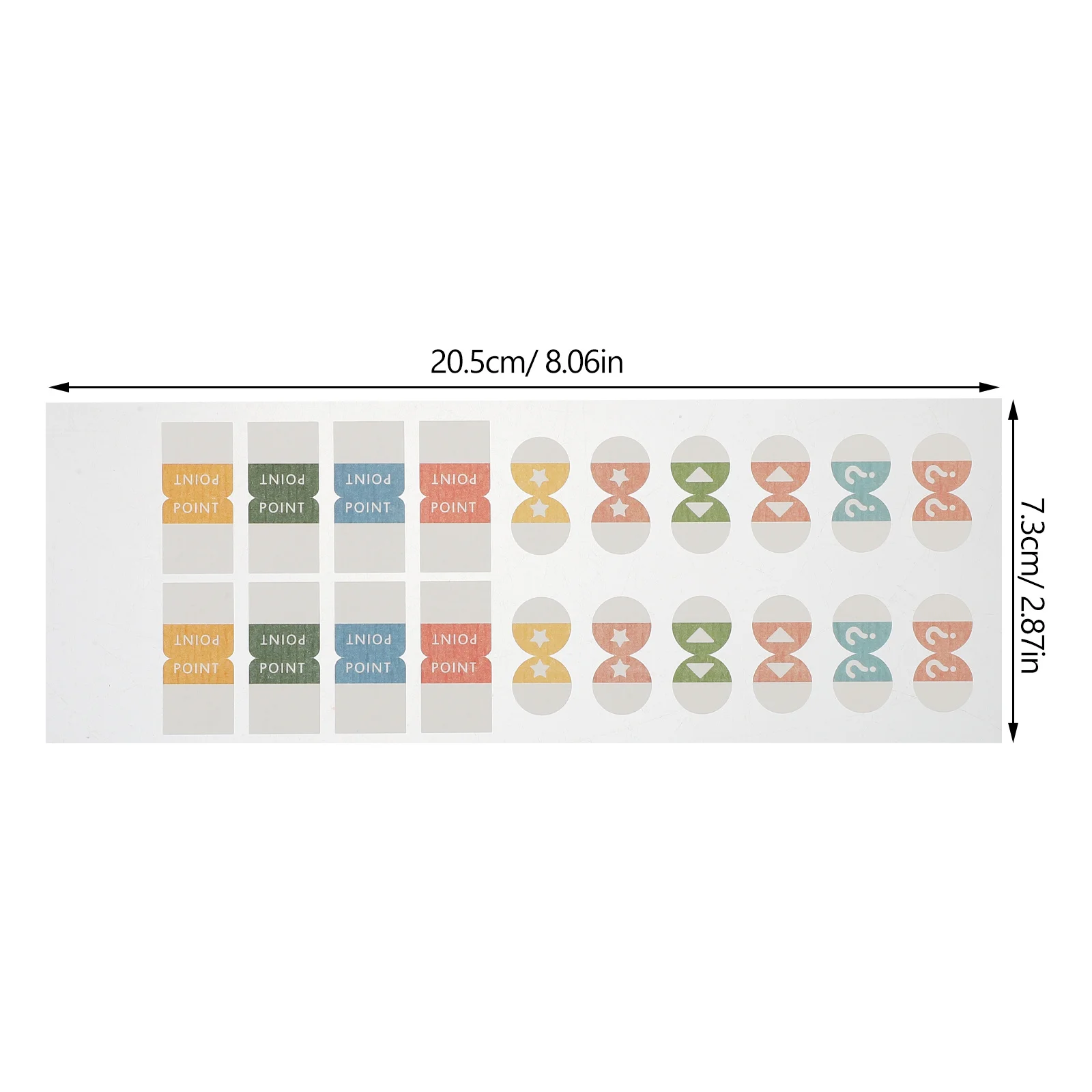 6 Sheets Colorful Book Tabs Writable Sticky Tabs Page Markers Annotation Supplies for Office School Study Use Tab Stickers