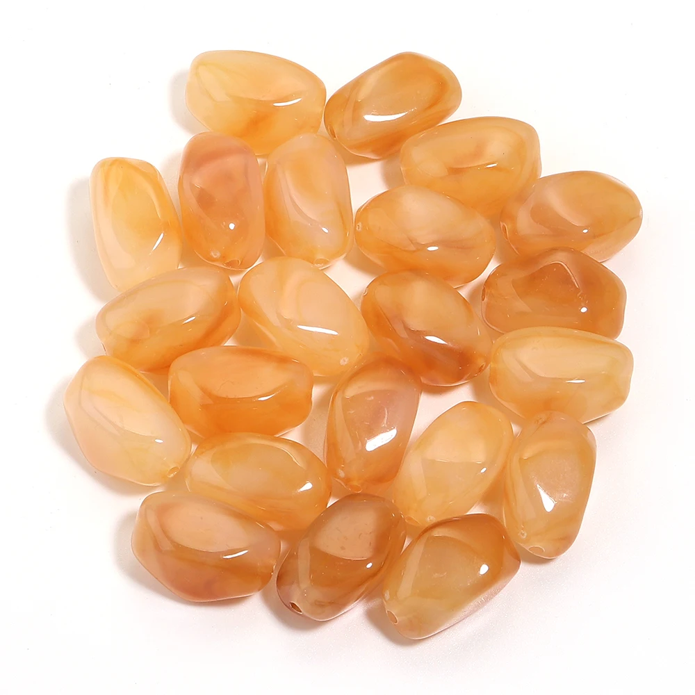 20 stks Onregelmatige Acryl Dubbele Kleuren Kralen Kleurrijke Losse Spacer Kralen Voor Sieraden Maken DIY Armbanden Ketting Accessoires