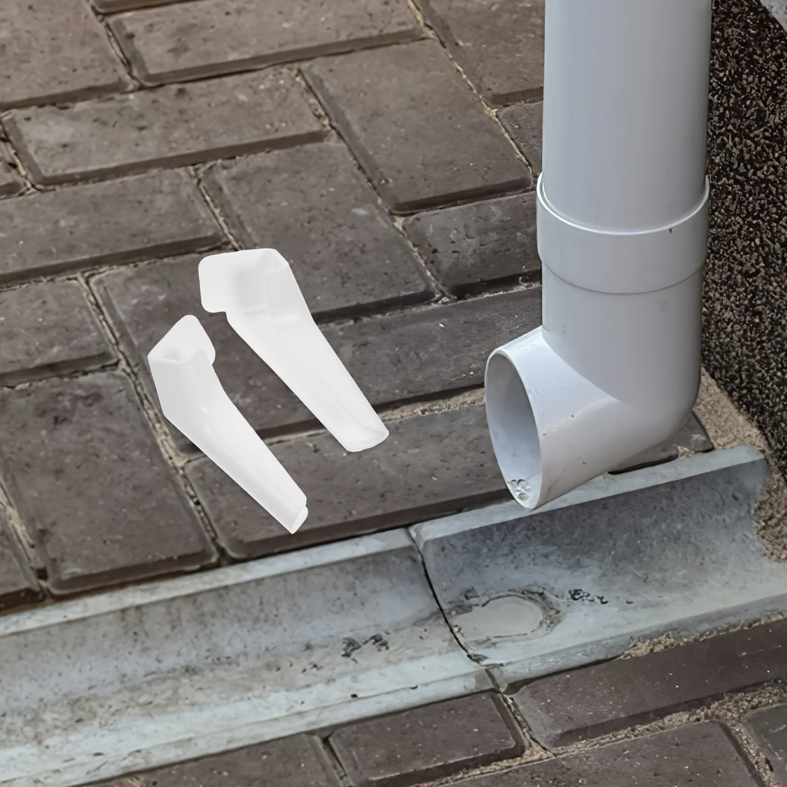 

2Pcs Rv Gutter Spout Extensions High Efficiency Drainage Rapid Water Flow Anticlogging System for Rain Water Protection