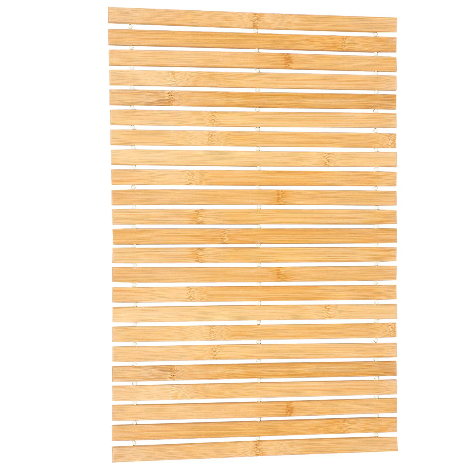 

Non-Slip Foldable Bamboo Bathroom Mat Sustainable Bamboo Shower Mat for Sauna Bathtub Kitchen Travel Storage Easy Clean