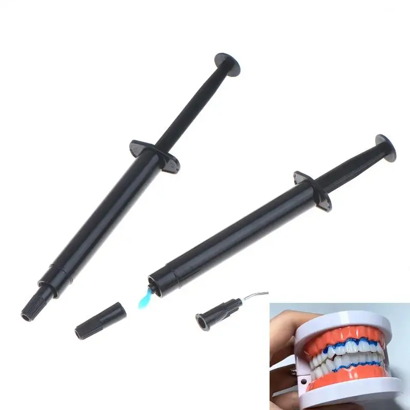 【B】1 Set Nanometer Solid Resin Dental Composite Light Curing Refill Syringe Delivery Tips Etch Gel Adhesive Bonding Flowing