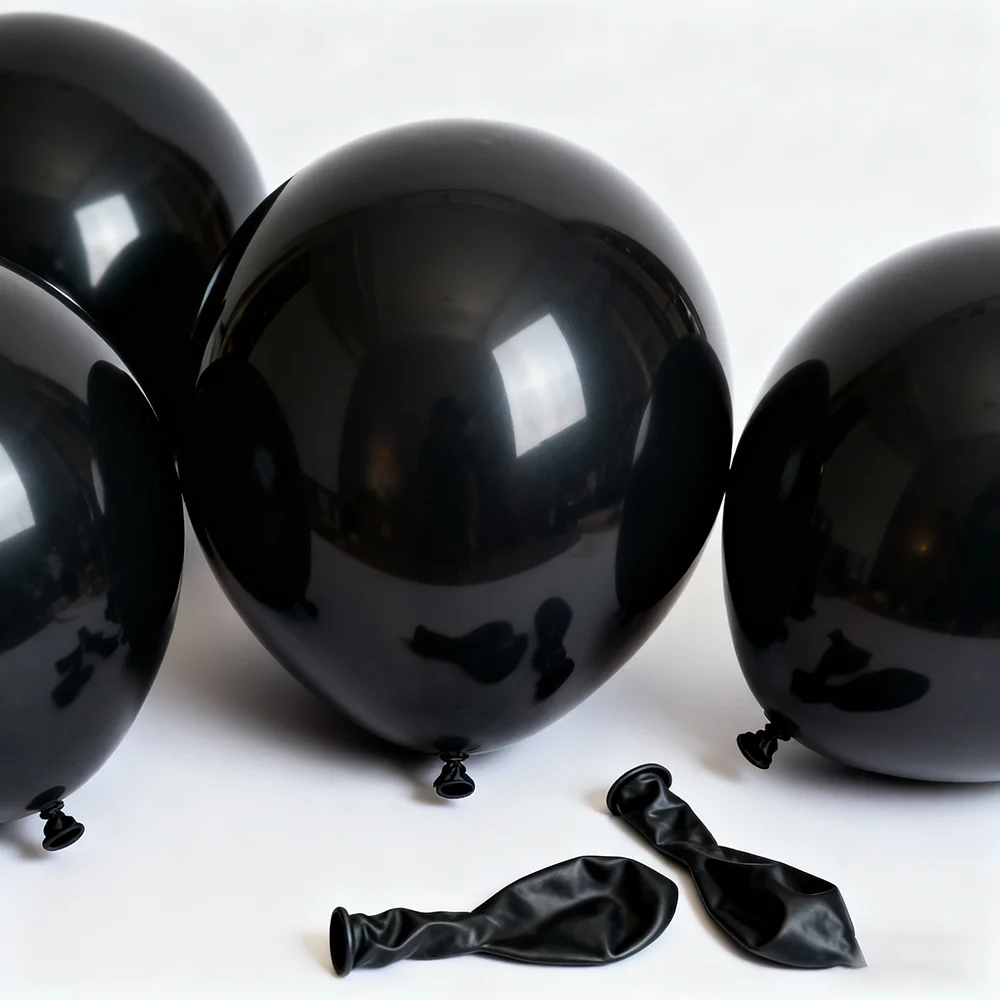 

Black Latex Balloon Birthday Party Wedding Valentine's Day Decoration Thickened High Elasticity Balloon With High Glossiness