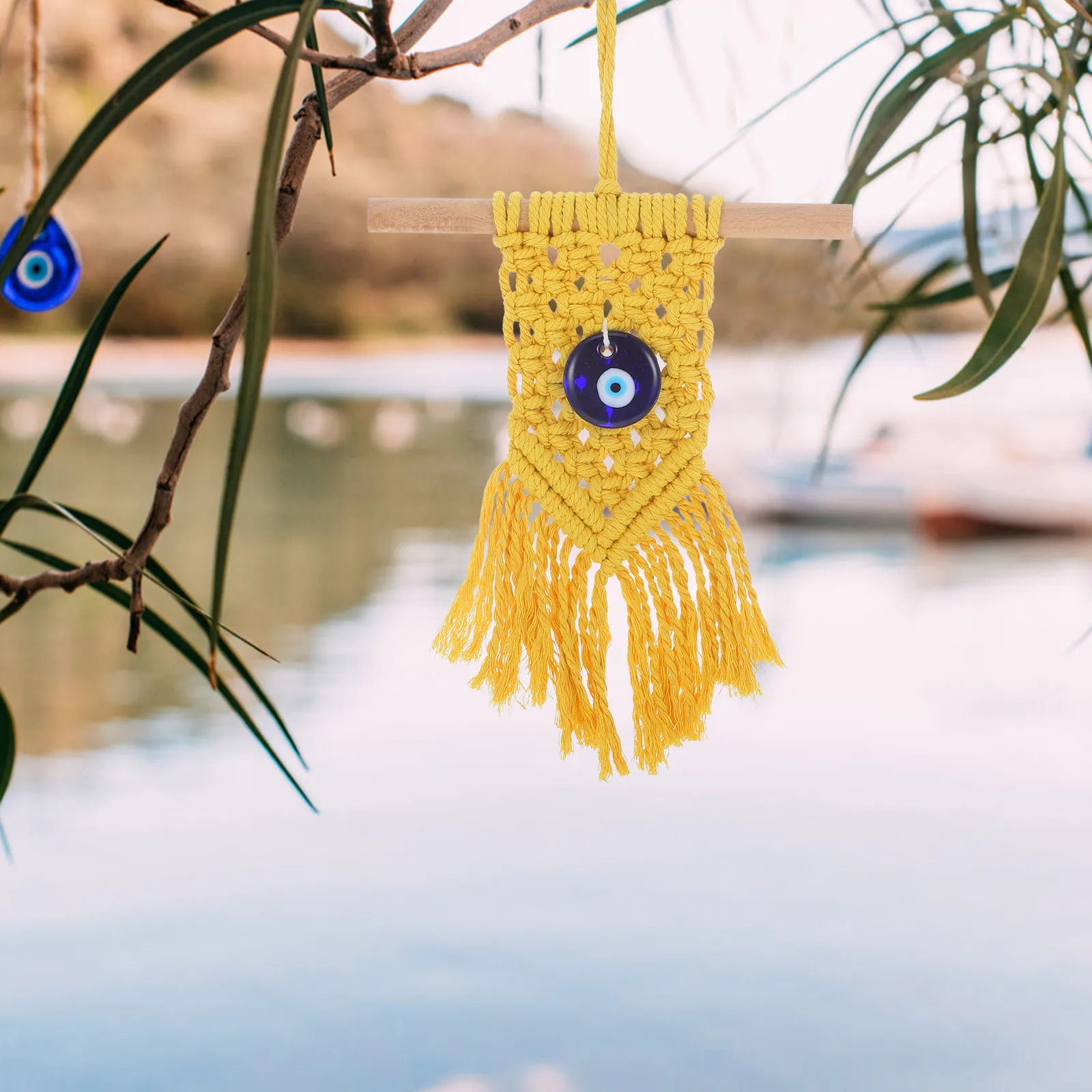 مكرميه الجدار الشنق نسيج بوهيميا نمط المنسوجة شرابة قلادة لغرفة النوم ديكور المنزل شنقا زخرفة غرفة ديكور