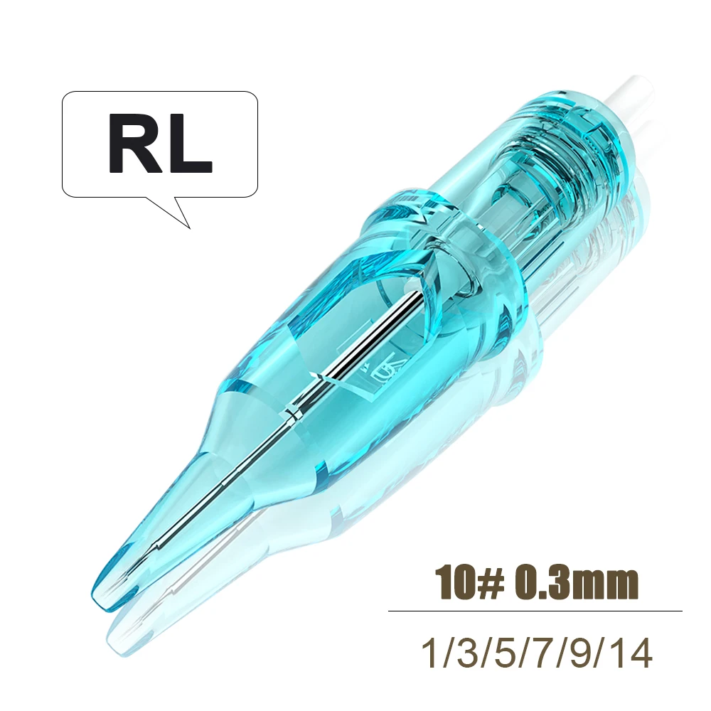 PRO Tattoo Cartridge Needles 0.3mm RL Round Liner Upgraded version of Tattoo Needle 10pcs/box