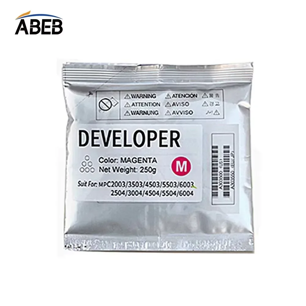 4PCS/1SET For Ricoh MPC2004 MPC2504 MPC3004 MPC3504 MPC4504 MPC5504 MPC6004 Premium Quality Compatible Developer Powder 250g