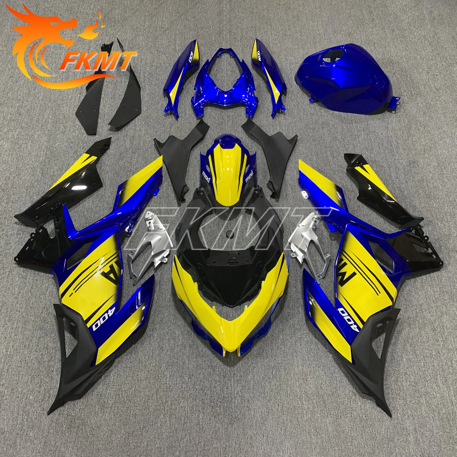 العلامة التجارية الجديدة دراجة نارية هدية لكاواساكي نينجا 400 2018 2019 2020 2021 2022 2023 ABS البلاستيك قذيفة طقم الجسم