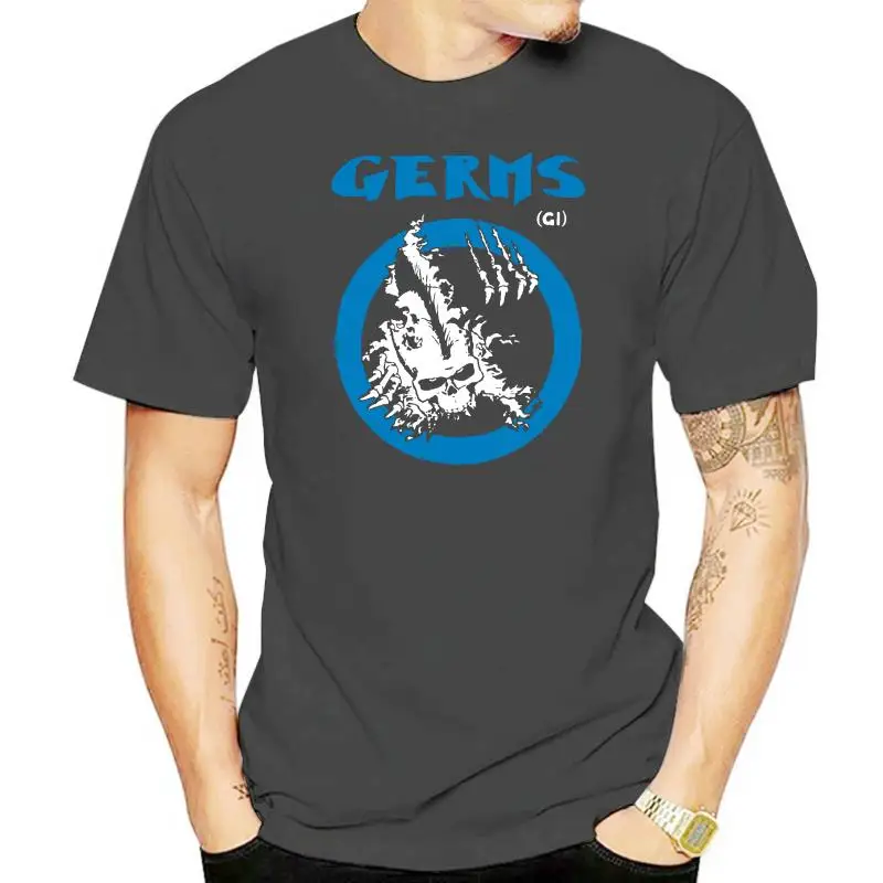 Authentic Germs G.I. SKull Punk Band Logo Adult T-shirt top S M L X 2X(1)