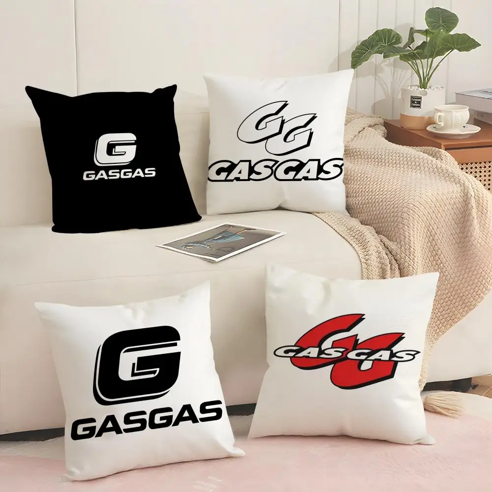 G-GasGas Game Cushion Cover Silky Short Plush with Invisible Zipper Dustproof Sofa Pillow Cover for Home Decor