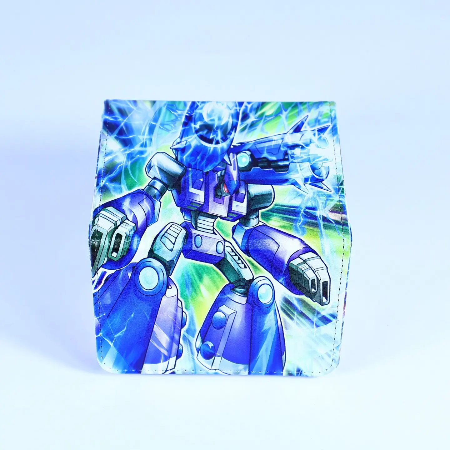 Yu-Gi-Oh! Magnet Warrior Card Box Leather Magnetic Suction Beta The Electromagnet Warrior Game Collection Card Storage Box 100+