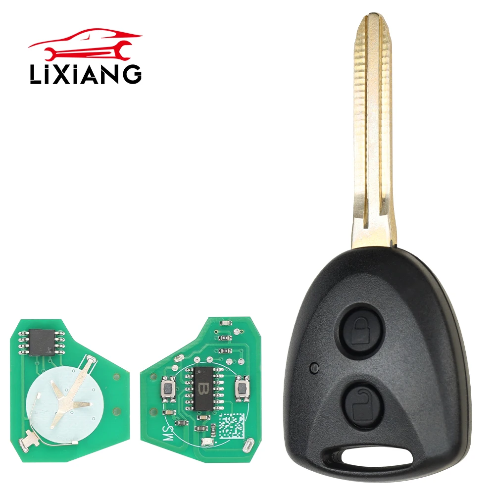 LIXIANG Pilot zdalnego sterowania do Toyoty AVANZA Wigo Grand do Daihatsu Xenia Alza Myvi Axia 2 przyciski 433Mhz Remote Fcc CWTWB1G0084