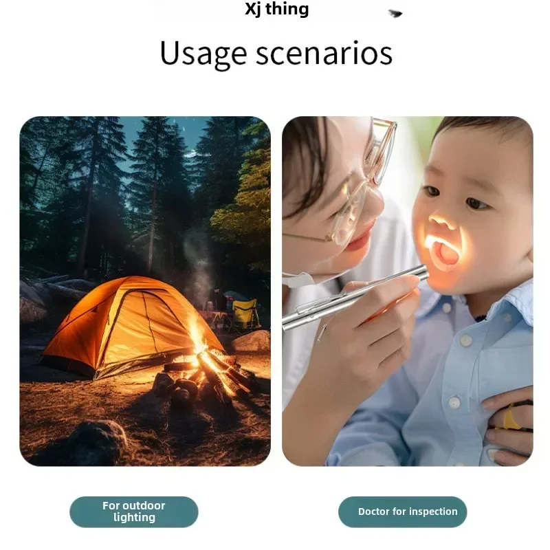 미니 휴대용 의료용 핸드헬드 LED 펜 라이트 플래시라이트 USB 충전식 치과 간호사 플래시라이트 충전식 경량 사용이 간편함