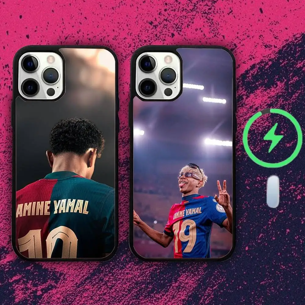 

Чехол для телефона L-Lamine-es Football Y-Yamal-ls для iPhone 16e,16,15,14,13,12,11,Plus,Pro,Max,Mini Magsafe с магнитной беспроводной зарядкой