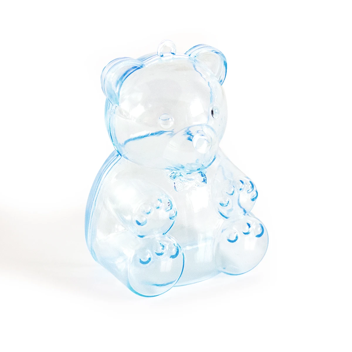 12 Pcs Transparent Candy Box Bulk Jar Treat Boxes Wedding Favors Snacks Packing Bear Gift Shaped Baby Bride Clear Candy Box