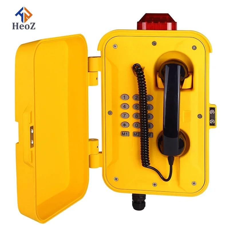 2023 New PABX Telephone System IP65 IP67 Corded Telephones Weather Proof SIP Phone For Mine
