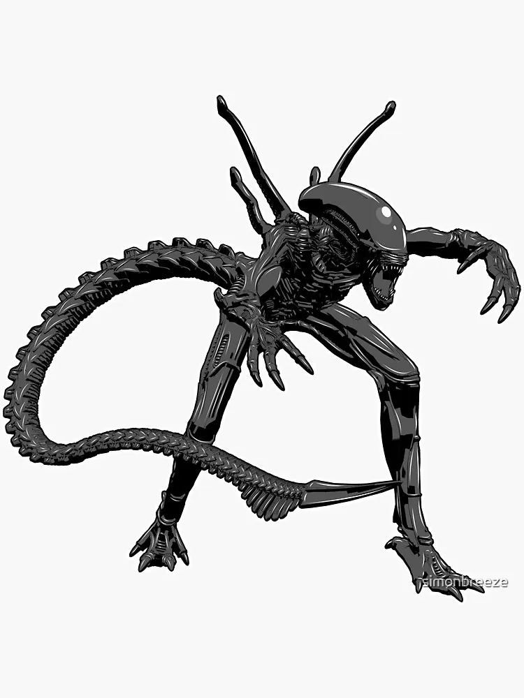 Alien Sticker Phone Bumper Guitar Truck Window Anti Scratch Exterior Parts Exterior Decal Decor view 5