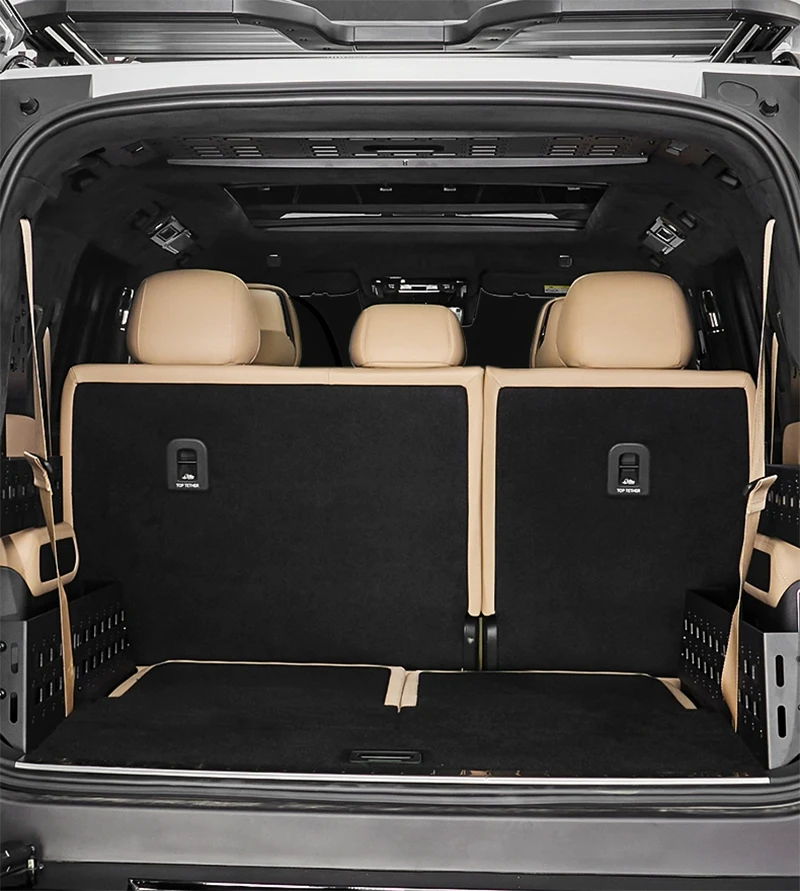 Car Trunk Storage Rack Suitable for BYD Leopard 8 2024-2025 Modified Trunk Side Window Hanging Mesh Storage Rack Car Accessories
