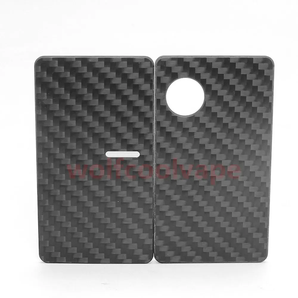 wolfcoolvape Round Replacement Front + Back Cover Panel Plate vape for dotMod dotAIO V2 Pod Carbon Fiber