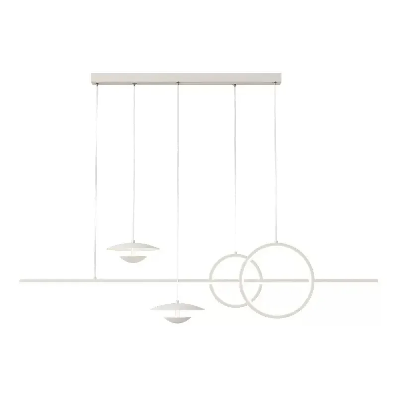 Candelabro de estilo nórdico minimalista, accesorio de iluminación colgante de tira larga, diseño moderno, Isla de cocina creativa