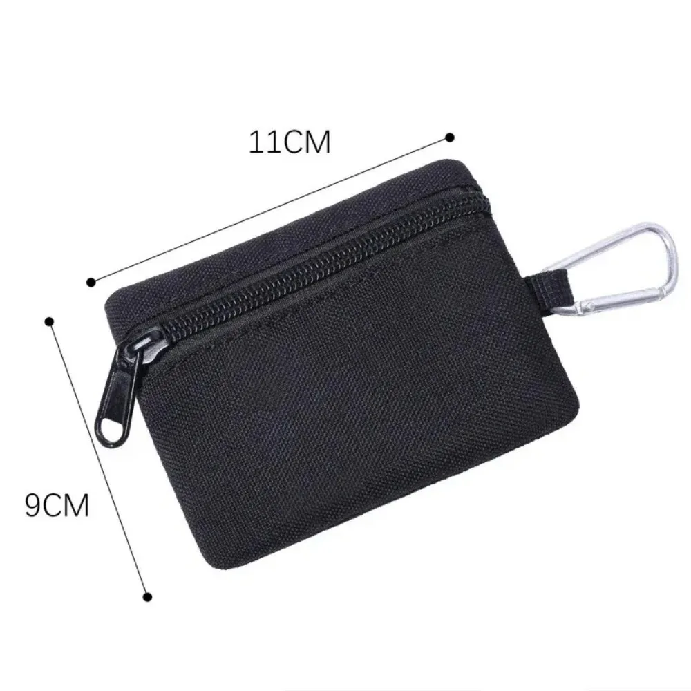 Men's Coin Purse Card Holder Canvas Small Wallet Outdoor Sports Storage Bag Small Hanging Bag Wallet Key Bag Mini Sports Bag image 3